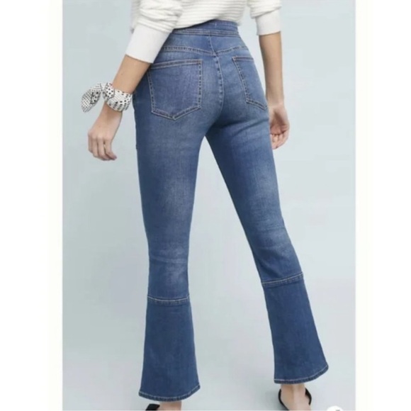 Anthropologie Pilcro And The Letterpress Jeans High Rise Crop Flare 30 - Picture 16 of 16